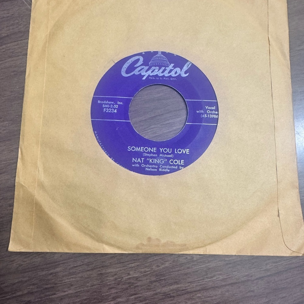 *3 for$15*‎ Nat King Cole Capitol 45 RPM Record Vinyl